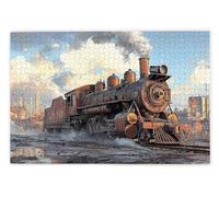 Jigsaw Puzzles for Adults 1500 Piece, Train Puzzles for Adults, Impossible Puzzle 1500 Pieces, Family Educational Wooden Puzzle, Challenging Jigsaws, Gift Box Packaging, Gifts for Women, Men, C-51