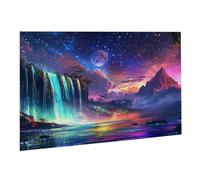 Jigsaw Puzzles for Adults 1500 Piece Waterfall Jigsaw Puzzle Colourful, Challenging Game Brainteasing Adult Jigsaws, The Whole 3D Jigsaw Gifts for Women, Men Beautiful Decoration Starry Sky 2 K0F-829