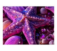 Jigsaw Puzzles for Adults 1500 Piece Wild Purple Starfish, Jigsaws 1500 pieces for adults Family Activity, Challenging puzzles Games, Colourful, Beautiful Decoration Puzzle