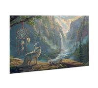 Jigsaw Puzzles for Adults 1500 Piece Wolf Jigsaw Puzzle - Colourful, Challenging Game & Brainteasing Adult Jigsaws, The Whole 3D Jigsaw Gifts for Women, Men Beautiful Decoration Waterfall K0F-38