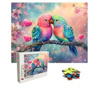 Jigsaw Puzzles for Adults 1500 Piece - Wooden Puzzles Bird, Large Challenging Jigsaw 1500 Piece, IQ Puzzle for Adults for Family Games, Home Decor & Relaxation, 34.3 X 22.4 Inch, Theme: Love 8p-661