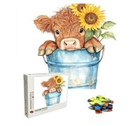 Jigsaw Puzzles for Adults 1500 Piece - Wooden Puzzles Cattle, Large Challenging Jigsaw 1500 Piece, Puzzle for Adults for Family Games, Home Decor & Relaxation, 34.3 X 22.4 Inch, Theme: Bucket 8p-662