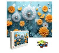Jigsaw Puzzles for Adults 1500 Piece - Wooden Puzzles Dandelion, Large Challenging Jigsaw 1500 Piece, IQ Puzzle for Adults for Family Games, Home Wall Decor, 34.3 X 22.4 Inch, Theme: Animal 8p-94