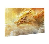 Jigsaw Puzzles for Adults 1500 Piece Yellow Jigsaw Puzzle - Colourful, Challenging Game & Brainteasing Adult Jigsaws, The Whole 3D Jigsaw Gifts for Women, Men Beautiful Decoration Dragon K0F-16