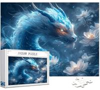 Jigsaw Puzzles for Adults 1500 Pieces, Jigsaws 1500 Pieces for Adults, Wooden Puzzle Challenging Game with Gift Box Packaging for Home Decor Bedroom Decor Gifts for Man, Theme: Dragon, Animal,Model444