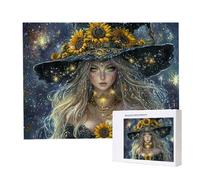 Jigsaw Puzzles for Adults 1500, Puzzle for Adults, Challenging Puzzle Educational Games, Puzzles Game for The Whole for Women, Gifts for Men, Home Decoration, Theme:（Sunflower Woman) z-852