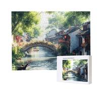 Jigsaw Puzzles for Adults 1500, Puzzle for Adults, Challenging Puzzle Educational Games, Puzzles Game for The Whole for Women, Gifts for Men, Home Decoration, Theme:（Small Town Scenery) z-864