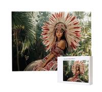 Jigsaw Puzzles for Adults 1500, Puzzle for Adults, Challenging Puzzle Educational Games, Puzzles Game for The Whole for Women, Gifts for Men, Home Decoration, Theme:（Indian Woman Elephant) z-916