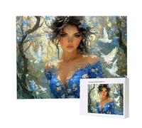 Jigsaw Puzzles for Adults 1500, Puzzle for Adults, Challenging Puzzle Educational Games, Puzzles Game for The Whole for Women, Gifts for Men, Home Decoration, Theme:（White Dove Goddess) z-28