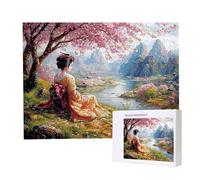 Jigsaw Puzzles for Adults 1500, Puzzle for Adults, Challenging Puzzle Educational Games, Puzzles Game for The Whole for Women, Gifts for Men, Home Decoration, Theme:（Scenic Geisha) z-218