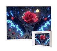 Jigsaw Puzzles for Adults 1500, Puzzle for Adults, Challenging Puzzle Educational Games, Puzzles Game for The Whole for Women, Gifts for Men, Home Decoration, Theme:（Rose Wings) z-554