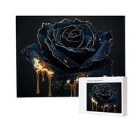Jigsaw Puzzles for Adults 1500, Puzzle for Adults, Challenging Puzzle Educational Games, Puzzles Game for The Whole for Women, Gifts for Men, Home Decoration, Theme:（Black Rose) z-282