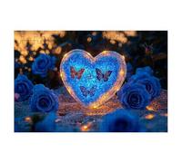 Jigsaw Puzzles for Adults 1500, Rose Jigsaws 1500 Pieces for Adults, Impossible Jigsaws Puzzle Challenging Game for The Whole, Wooden Jigsaw Puzzles for Gifts for Women Gifts for Men Theme:Heart -1998