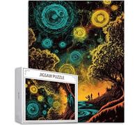 Jigsaw Puzzles for Adults 1500 Starry Sky Jigsaw Puzzle, Family Puzzle Game Christmas Birthday Gifts, Landscape Jigsaws Puzzles 1500 Pieces for Adults, Home Party Activity & Gifts for Teenage H-8068