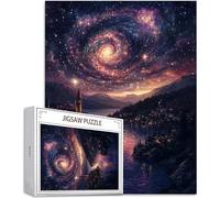 Jigsaw Puzzles for Adults 1500 Starry Sky Jigsaw Puzzle, Family Puzzle Game Christmas Birthday Gifts, Lake Jigsaws Puzzles 1500 Pieces for Adults, Home Party Activity & Gifts for Teenage H-8095