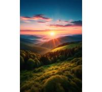 Jigsaw Puzzles for Adults 1500 Sunrise Jungle 34.3 x 22.4 inch, Puzzle Educational Games, 1500 Pieces for Adults Family Puzzle Game