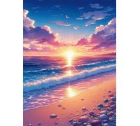 Jigsaw Puzzles for Adults 1500, Sunrise Waves Beach Puzzle, Challenging Puzzles, Perfect for Relaxation, Creativity & Gift Giving 1500 Piece Puzzle Games for Adults