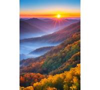 Jigsaw Puzzles for Adults 1500 Sunset Jungle, Puzzle Games, Impossible Puzzle, Puzzles for Adults 1500 Pieces for Wall Decoration and Gifts, 34.3 x 22.4 inch