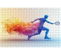 Jigsaw Puzzles for Adults 1500 Tennis 1500 Piece Jigsaw Puzzles for Adults, Challenging Puzzle Educational Game for The Whole for Women Gifts for Men Wall Art Room Decor Man 36 x 24 Inch RXPT-295