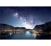 Jigsaw Puzzles for Adults 1500 Venice 1500 Piece Jigsaw Puzzles for Adults, Challenging Puzzle Educational Game for The Whole for Women Gifts for Men Room Decor Starry Sky 36x24 Inches RXPT-1421