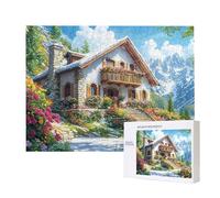 Jigsaw Puzzles for Adults 1500 Villa Scenery, 1500 Piece Jigsaw Puzzles for Adults, Educational Game Jigsaw Puzzle 34.8x22.8in Suitable for Decompression and Wall Decor, Puzzle Gifts x-44
