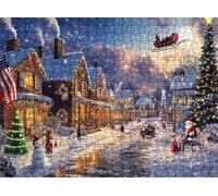 Jigsaw Puzzles for Adults 1500 winter Christmas, Challenging Difficult Puzzle Wooden, 1500 Piece Jigsaw Puzzles for Adults Educational Game Decompression, Large Size Wall Art 34.3 x 22.4 inches w0-139