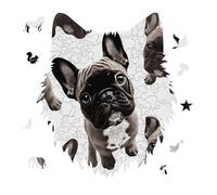 Jigsaw Puzzles for Adults 175 Pieces French Bulldog Wooden Puzzle, Challenging Decorative Puzzles