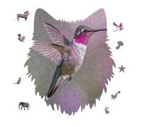Jigsaw Puzzles for Adults 175 Pieces Humming Birds Wooden Puzzle, Challenging Decorative Puzzles