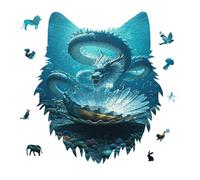 Jigsaw Puzzles for Adults 175 Pieces The Dragon King Wooden Puzzle, Challenging Decorative Puzzles