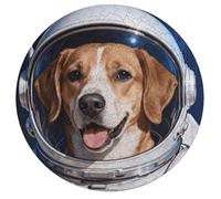 Jigsaw Puzzles for Adults 195 Pieces Colored Space Animal Round Wooden Puzzle, Challenging Decorative Puzzles