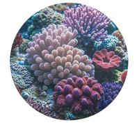 Jigsaw Puzzles for Adults 195 Pieces Underwater World Coral Round Wooden Puzzle, Challenging Decorative Puzzles