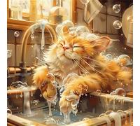 Jigsaw Puzzles for Adults 200, Animal Cat Water Puzzle for Adults, Memory Games, Logic Puzzles, Impossible Hard Challenge, Relaxation, Puzzle 200 Pieces