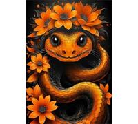 Jigsaw Puzzles for Adults 200, Animal Snake Flower, Impossible Puzzle for Adults Educational Games, Challenging Puzzles, Puzzle Game for Men Women Elders Seniors