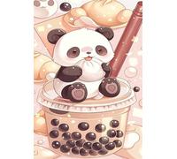 Jigsaw Puzzles for Adults 200 Cartoon Panda Puzzle Impossible Hard Difficult Challenging Puzzle for Adults 200 Piece Puzzle Games 13.8 x 9.8 inch