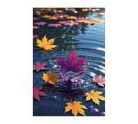 Jigsaw Puzzles for Adults 200 Lake Maple Leaf, Challenge Educational Game, Impossible High Difficult Jigsaw Puzzles for Adults, Puzzle 200 Pieces