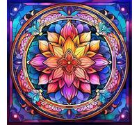 Jigsaw Puzzles for Adults 200 Piece,28x28 cm puzzle for adults Educational Game Challenge Toy 200 Pieces puzzles for Adult Home Decoration Puzzle Abstract Mandala Lotus