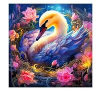 Jigsaw Puzzles for Adults 200 Piece,28x28 cm puzzle for adults Educational Game Challenge Toy 200 Pieces puzzles for Adult Home Decoration Puzzle Swan Flowers