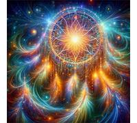 Jigsaw Puzzles for Adults 200 Piece,28x28 cm puzzle for adults Educational Game Challenge Toy 200 Pieces puzzles for Adult Home Decoration Puzzle Starlight Dreamcatcher