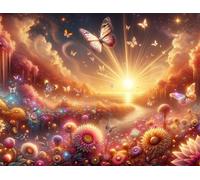 Jigsaw Puzzles for Adults 200 Piece Beautiful Sunset Scenery, Jigsaws 200 pieces for adults Family Activity, Challenging puzzles Games, Colourful, Beautiful Decoration Puzzle