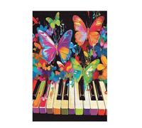 Jigsaw Puzzles for Adults 200 Piece Butterfly Large Puzzle Color, Difficult Challenging Family Games for The Whole for Women, Wooden Jigsaws with Gift Box Packaging, Gifts for Women 35x25cm D-1217