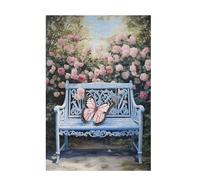 Jigsaw Puzzles for Adults 200 Piece Butterfly Large Puzzle Garden, Difficult Challenging Family Games for The Whole for Women, Wooden Jigsaws with Gift Box Packaging, Gifts for Women 35x25cm D-1038
