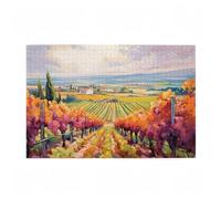 Jigsaw Puzzles for Adults 200 Piece Farm Large Puzzle Landscape, Difficult Challenging Family Games for The Whole for Women, Wooden Jigsaws with Gift Box Packaging, Home Room Decor 35x25cm D-666