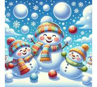 Jigsaw Puzzles for Adults 200 piece Happy Snowman, 200 Piece Difficult jigsaw puzzles for adults, Challenging Jigsaws 200 pieces, Puzzle Game for The Whole for Women, Gifts for Men 28x28cm