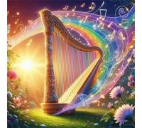 Jigsaw Puzzles for Adults 200 piece Harp Notes, 200 Piece Difficult jigsaw puzzles for adults, Challenging Jigsaws 200 pieces, Puzzle Game for The Whole for Women, Gifts for Men 28x28cm