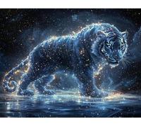 Jigsaw Puzzles for Adults 200 Piece Jigsaw for Adults Educational Game Challenge Toy 200 Pieces for Adolescent. Animal Educational Games Home Decoration. Theme:Tiger, A-3