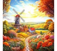 Jigsaw Puzzles for Adults 200 Piece jigsaw puzzles for Adult Educational Game Challenge Toy 200 Pieces Puzzle Challenging Games for The Whole for adults,Farm Windmill puzzle Gifts