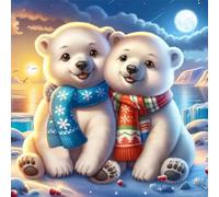 Jigsaw Puzzles for Adults 200 Piece jigsaw puzzles for Adult Educational Game Challenge Toy 200 Pieces Puzzle Challenging Games for The Whole for adults,Sunset Glacier Bear puzzle Gifts