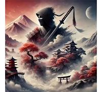 Jigsaw Puzzles for Adults 200 Piece jigsaw puzzles for Adult Educational Game Challenge Toy 200 Pieces Puzzle Challenging Games for The Whole for adults,Japanese Samurai Scenery puzzle Gifts