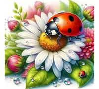 Jigsaw Puzzles for Adults 200 Piece jigsaw puzzles for Adult Educational Game Challenge Toy 200 Pieces Puzzle Challenging Games for The Whole for adults,Flowers Ladybug puzzle Gifts