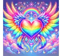 Jigsaw Puzzles for Adults 200 Piece jigsaw puzzles for Adult Educational Game Challenge Toy 200 Pieces Puzzle Challenging Games for The Whole for adults,Colorful Wings Heart puzzle Gifts